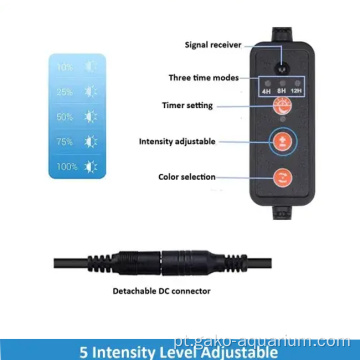 Fish tank LED LEVED com timer para aquário